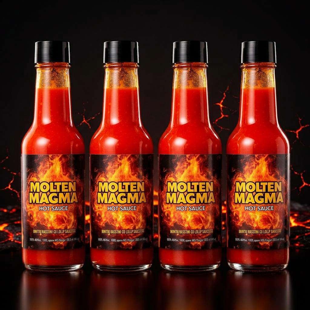 Family Pack — 4 bottles of Molten Magma hot sauce